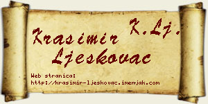 Krasimir Ljeskovac vizit kartica